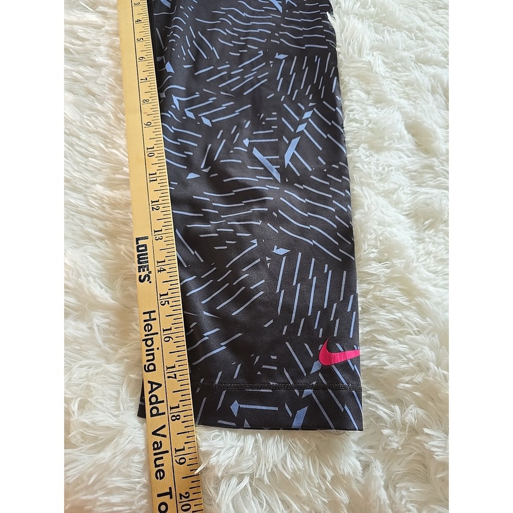 Nike Pro Dri Fit Womens Mid Rise Capri Multicolor Athletic Compression Pants S - Picture 6 of 9